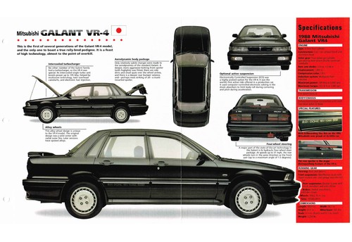 Mitsubishi galant spec - galant, vr-4