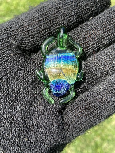 Glass boro pendant hand - glass, blown