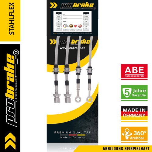 Steel braided brake line for