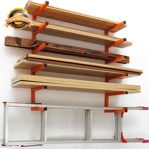 Lumber storage rack wall - rack,