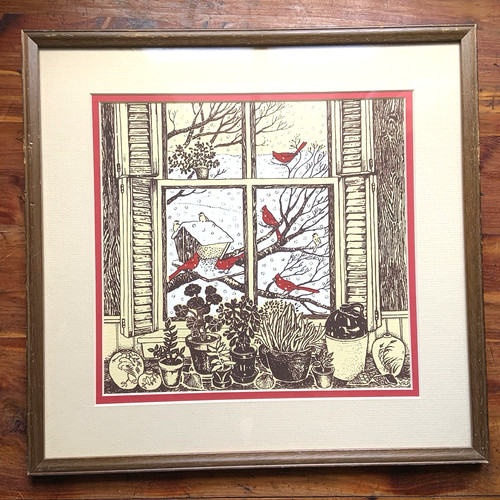 Cardinal birds color art - birds,
