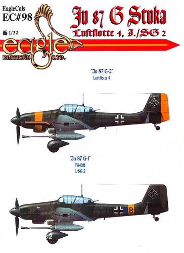 Eaglecals decals junkers - 1/32,