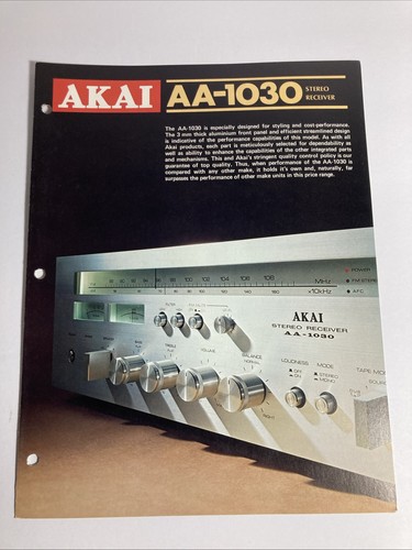 Akai 1030 stereo receiver - akai,