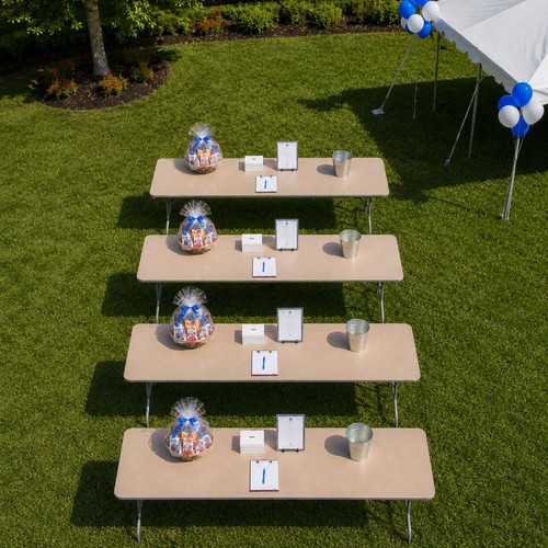 Wood folding table 8ft - table,