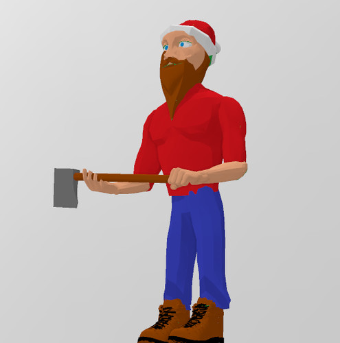 Scale printed paul bunyan - n,