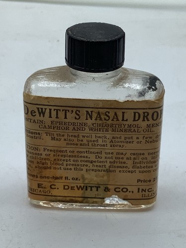 Vtg dewitt nasal drops - vtg, dewitt's