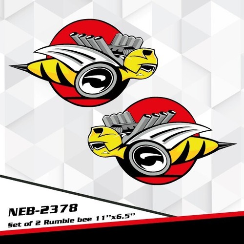 Rumble bee racing decal - bee,