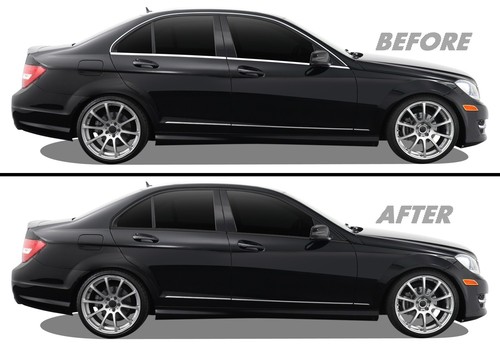 Chrome delete blackout vinyl - delete,