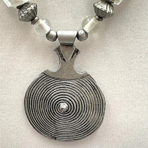 Vtg silver tone chunky - silver-tone,