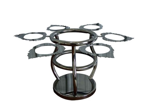 Stainless steel six leaves - steel,