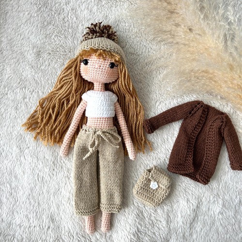 Handmade crochet doll - handmade, doll,