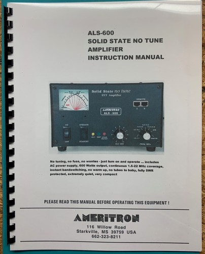 Ameritron als 600 spiral - ameritron,