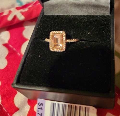 Macys morganite diamond ring