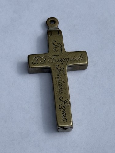 Antique reliquary cross - 2”,