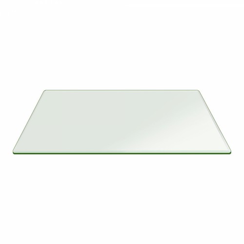 Glass table top - top, rectangle