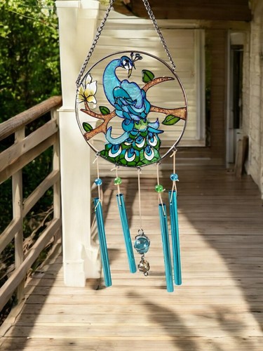 Peacock sun catcher blue - peacock,