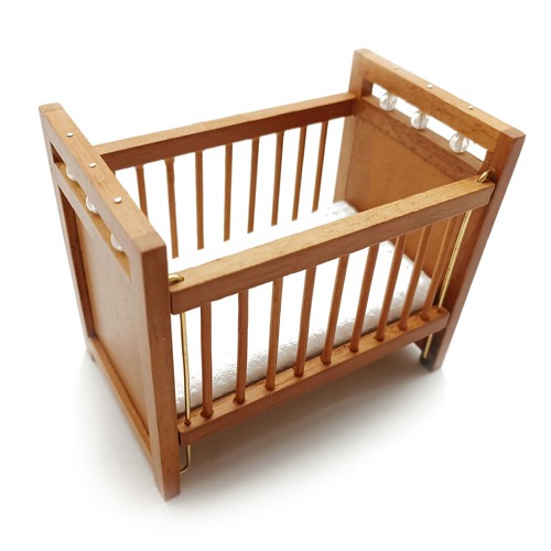 Dollhouse furniture cot wooden - dollhouse,