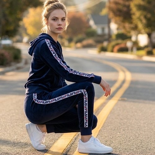 Fila velour tracksuit - fila,