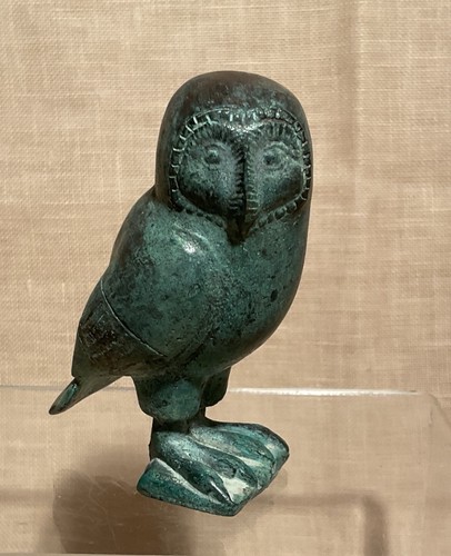 Franklin mint owl verdigris - owl,