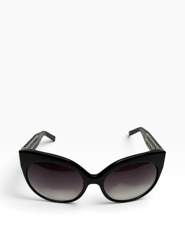 Nib linda farrow - black, cat-eye