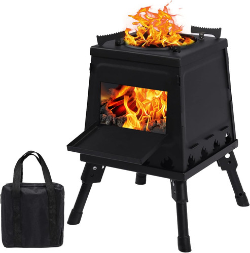 Wood burning camp stove - camp,