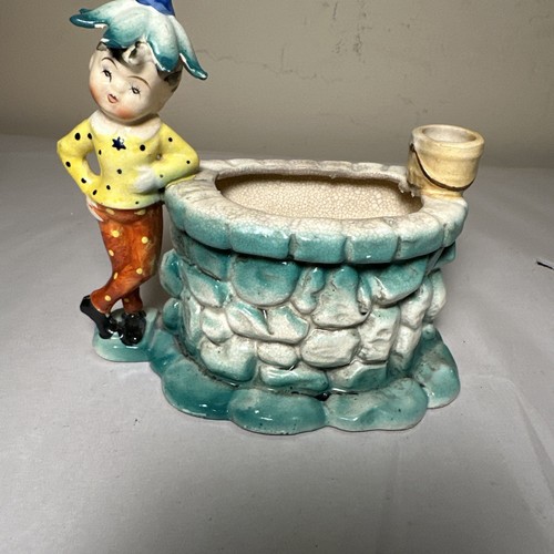 Vintage pixie elf sitting - pixie,