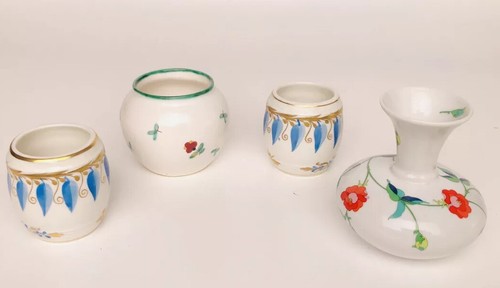 Vintage mini flower vases - flower,