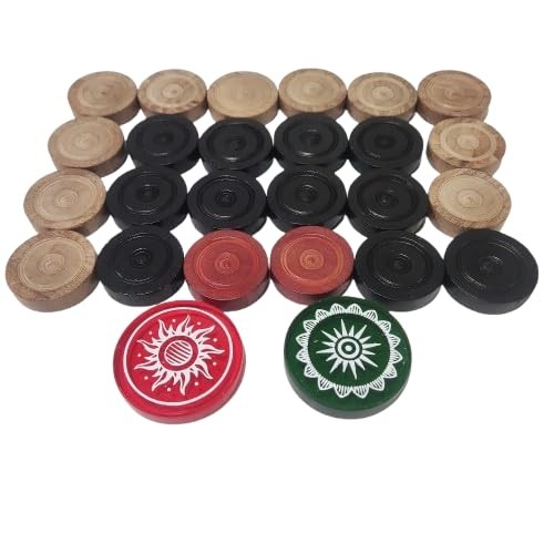 Veneer wood carrom coins - veneer,