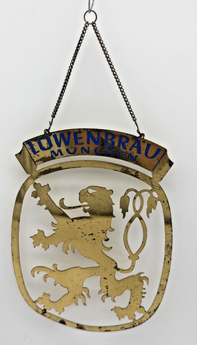 Vintage lowenbrau die cut - lowenbrau,