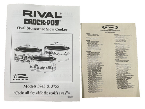 Rival crock pot slow cooker - pot,