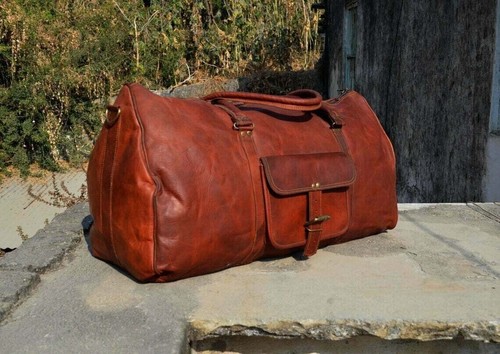 Leather genuine bag travel men - bag,