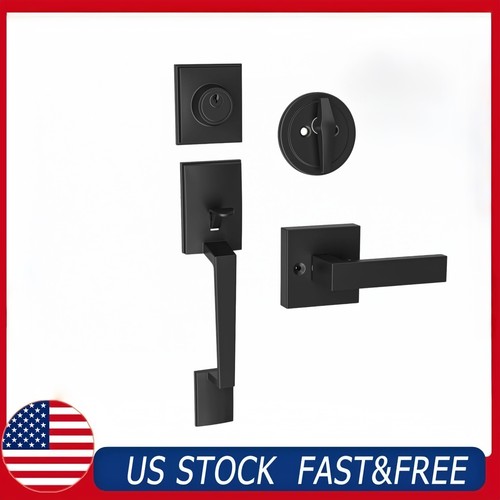 Front door handle set matte - handle,