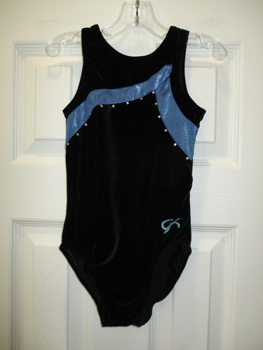 Elite black blue leotard - gk,