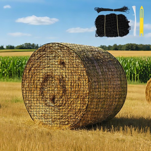 Round bale hay net for - hay,