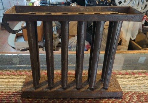 Gilded age candle mold tin - candle,