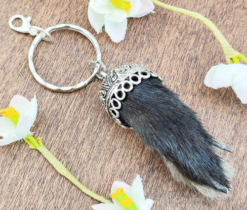 Real rabbit foot hook - foot,