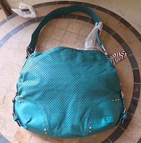 Dana buchman teal perforated - dana,