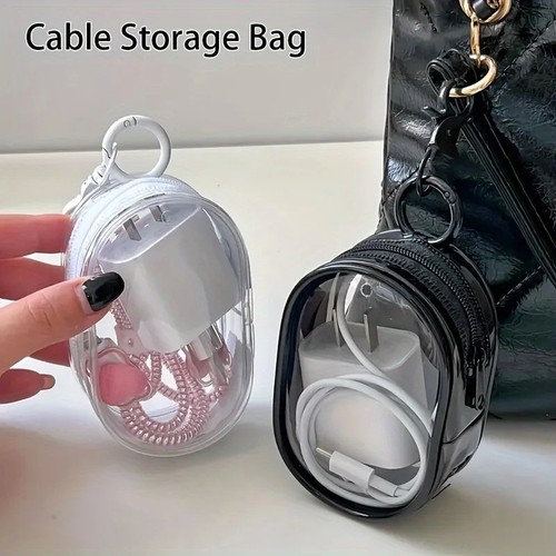 Portable clear zipper storage - portable,