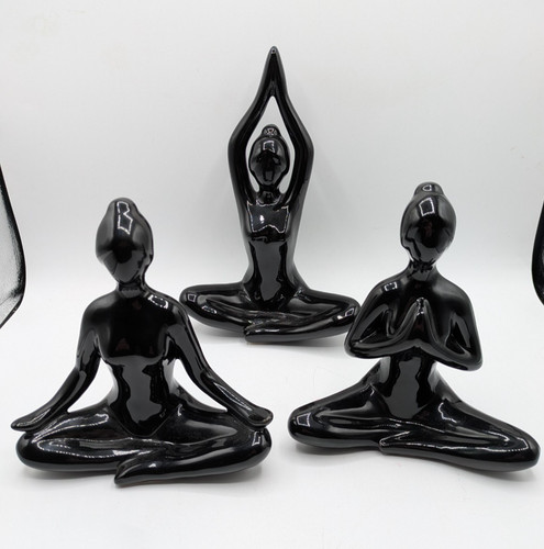 Women yoga figurines set 3 - yoga,