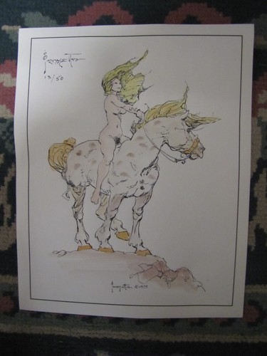 Frank frazetta girl - frank, horse