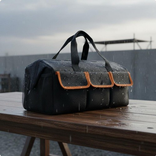 Tool tote reinforced - reinforced, stitching