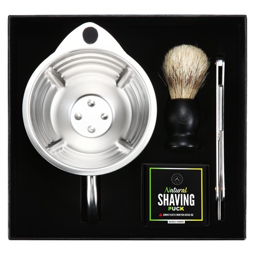 Silver fox shaving scuttle - fox,