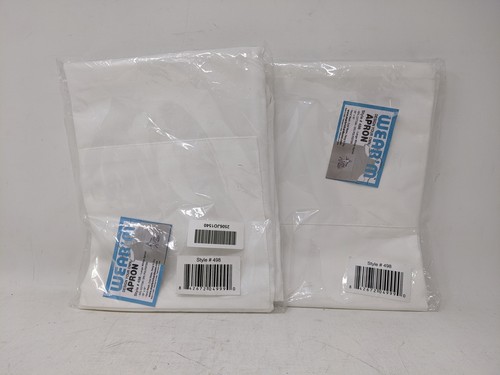 Wear white apron qty 29 - white, 29"