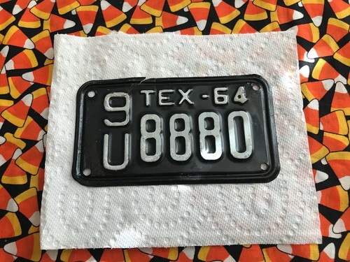 1964 texas motorcycle license - ,