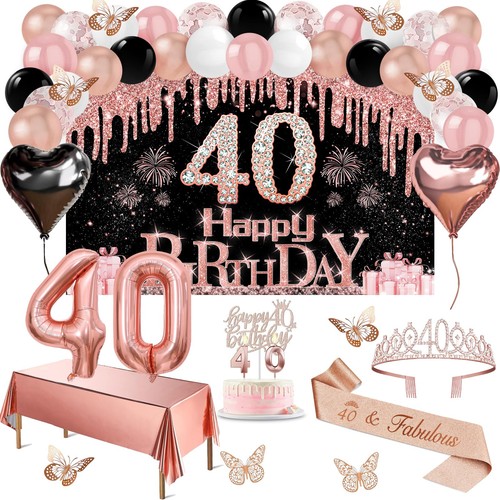 40th birthday decorations - birthday,
