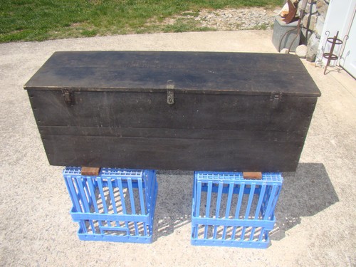 Vintage large primitive wooden - vintage,