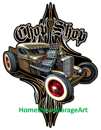 Rat rod chop shop - shop, cutout