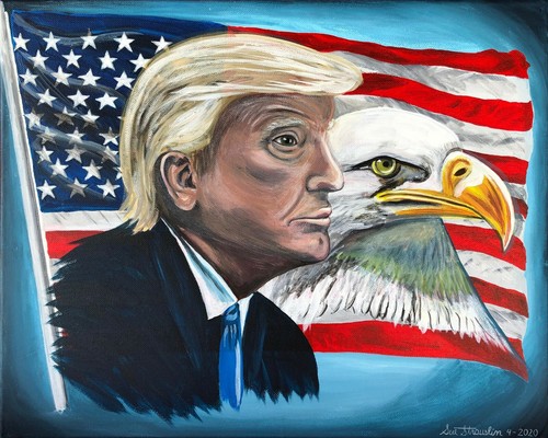 Trump eagle flag print - eagle,,