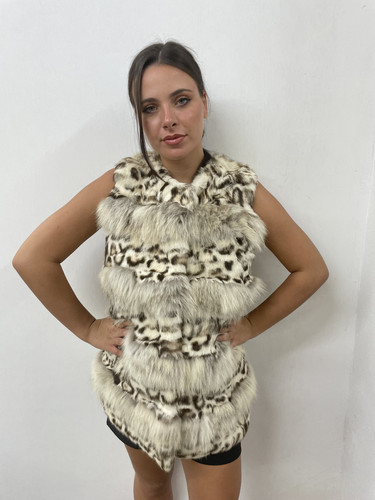 Real fur coyote with - real,