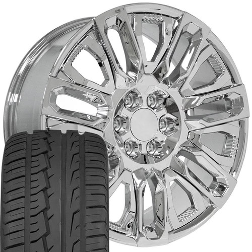22x9 chrome 14133 wheels - wheels, &